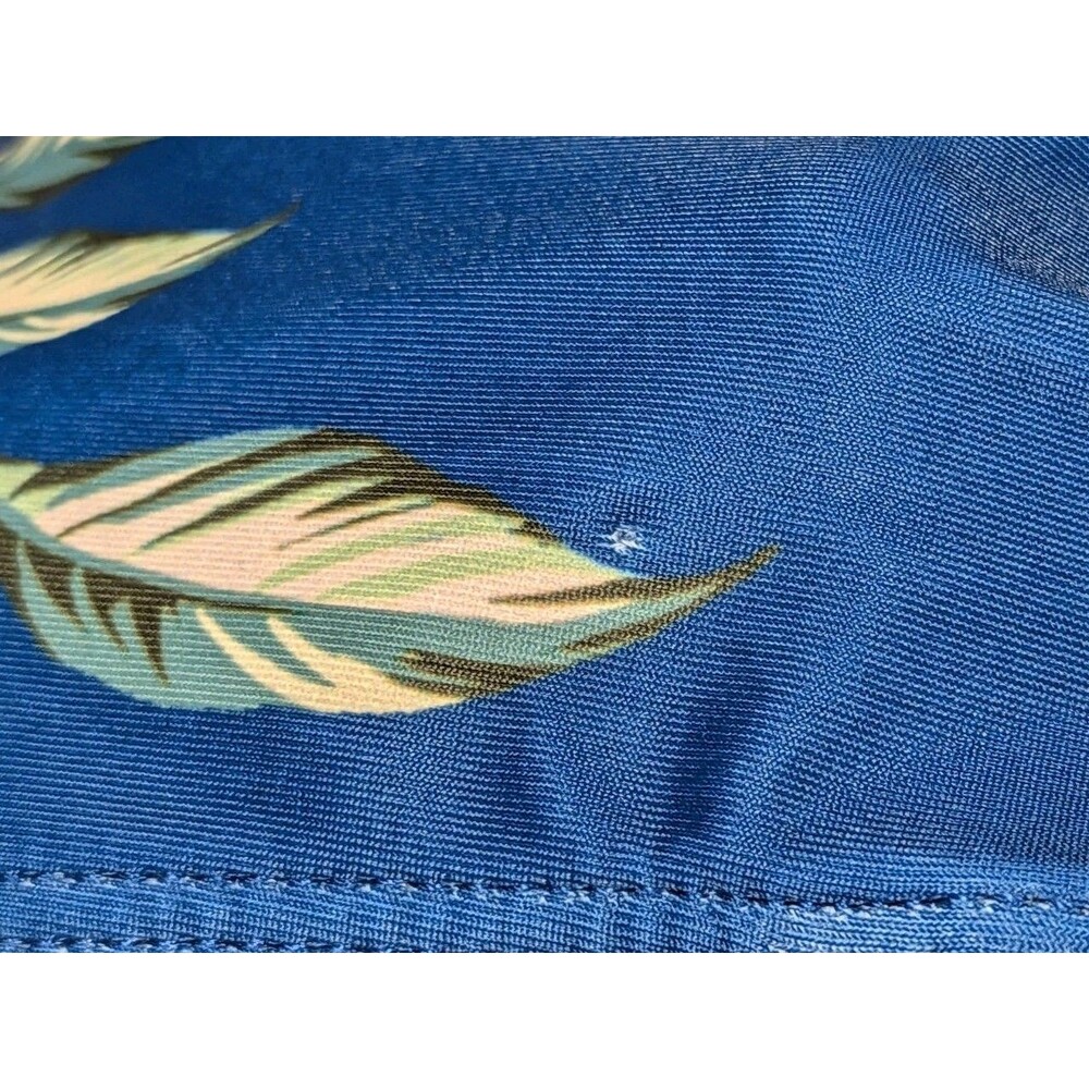 Holipick 3 PC Swimsuit Blue Tropical Floral NWT Women's M Tank Boy Shorts Top - Picture 7 of 8